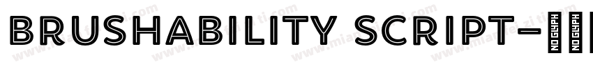 Brushability Script字体转换